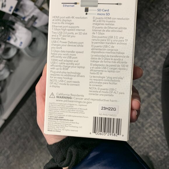 Open box 7-Port USB-C Docking station - Picture 2 of 7